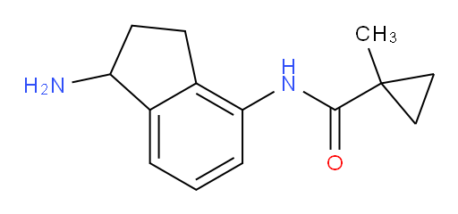 N-(1-amino-2,3-dihydro-1H-inden-4-yl)-1-methylcyclopropane-1-carboxamide