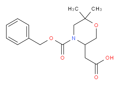 2-{4-[(benzyloxy)carbonyl]-6,6-dimethylmorpholin-3-yl}acetic acid