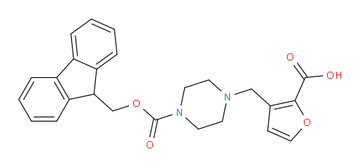 3-[(4-{[(9H-fluoren-9-yl)methoxy]carbonyl}piperazin-1-yl)methyl]furan-2-carboxylic acid