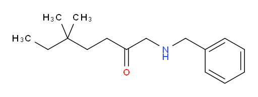 1-(benzylamino)-5,5-dimethylheptan-2-one