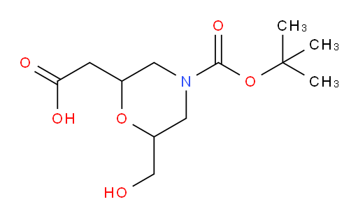2-{4-[(tert-butoxy)carbonyl]-6-(hydroxymethyl)morpholin-2-yl}acetic acid