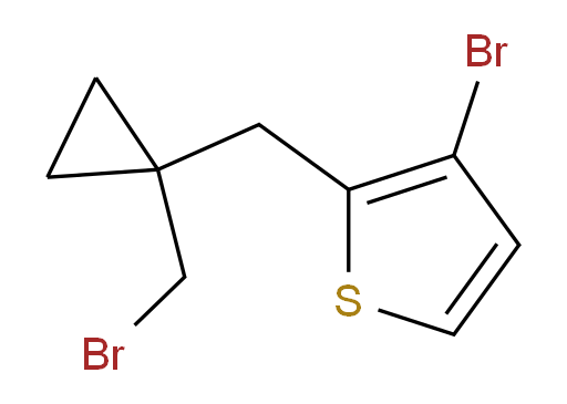 3-bromo-2-{[1-(bromomethyl)cyclopropyl]methyl}thiophene