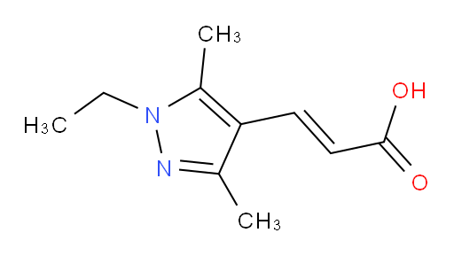 (2E)-3-(1-ethyl-3,5-dimethyl-1H-pyrazol-4-yl)prop-2-enoic acid