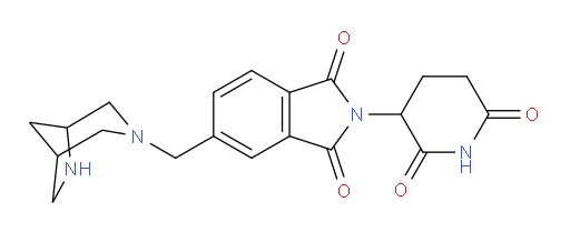 5-({3,6-diazabicyclo[3.2.1]octan-3-yl}methyl)-2-(2,6-dioxopiperidin-3-yl)-2,3-dihydro-1H-isoindole-1,3-dione