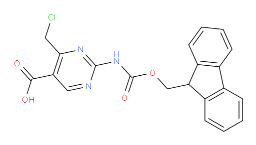 4-(chloromethyl)-2-({[(9H-fluoren-9-yl)methoxy]carbonyl}amino)pyrimidine-5-carboxylic acid