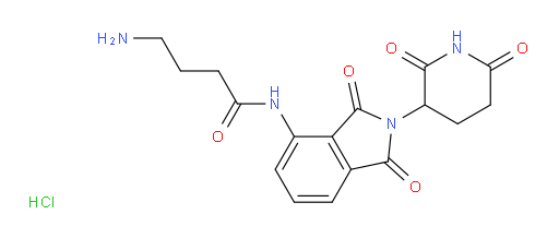 4-amino-N-[2-(2,6-dioxopiperidin-3-yl)-1,3-dioxo-2,3-dihydro-1H-isoindol-4-yl]butanamide hydrochloride