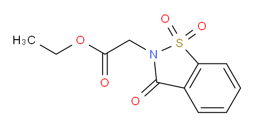 ethyl 2-(1,1,3-trioxo-2,3-dihydro-1lambda6,2-benzothiazol-2-yl)acetate
