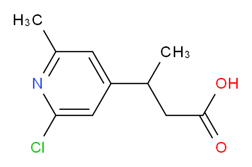 3-(2-chloro-6-methylpyridin-4-yl)butanoic acid