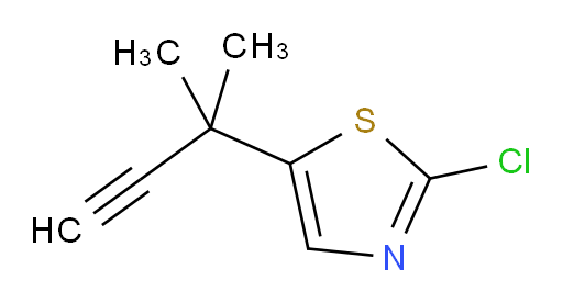 2-chloro-5-(2-methylbut-3-yn-2-yl)-1,3-thiazole