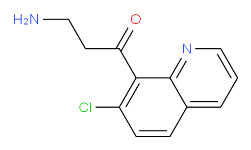 3-amino-1-(7-chloroquinolin-8-yl)propan-1-one