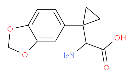 2-amino-2-[1-(1,3-dioxaindan-5-yl)cyclopropyl]acetic acid