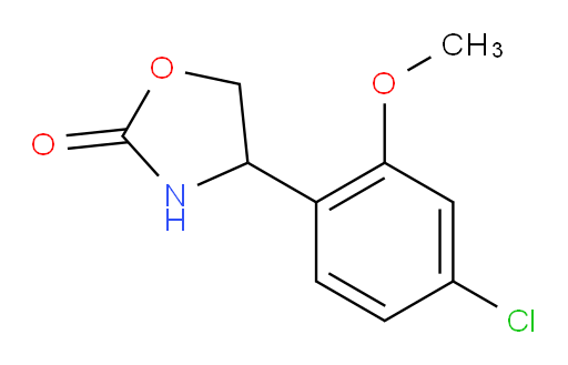 4-(4-chloro-2-methoxyphenyl)-1,3-oxazolidin-2-one