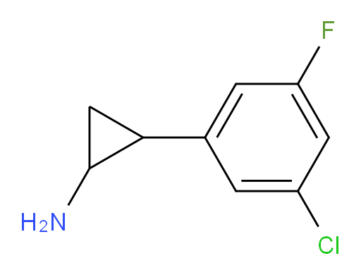 2-(3-chloro-5-fluorophenyl)cyclopropan-1-amine