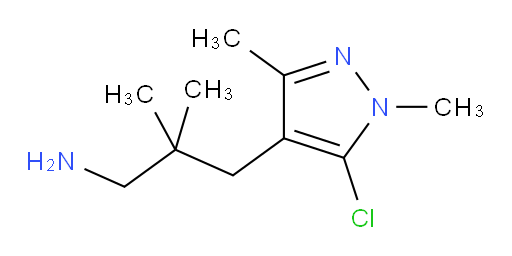 3-(5-chloro-1,3-dimethyl-1H-pyrazol-4-yl)-2,2-dimethylpropan-1-amine