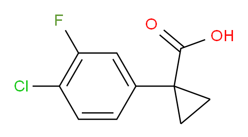 1-(4-chloro-3-fluorophenyl)cyclopropane-1-carboxylic acid