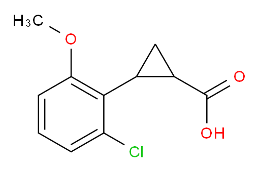 2-(2-chloro-6-methoxyphenyl)cyclopropane-1-carboxylic acid