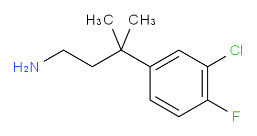 3-(3-chloro-4-fluorophenyl)-3-methylbutan-1-amine