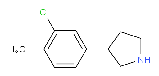 3-(3-chloro-4-methylphenyl)pyrrolidine