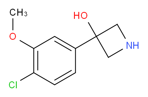 3-(4-chloro-3-methoxyphenyl)azetidin-3-ol