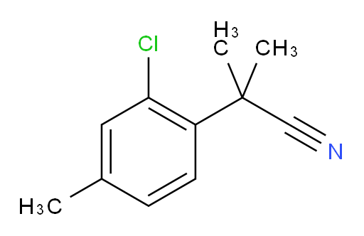 2-(2-chloro-4-methylphenyl)-2-methylpropanenitrile