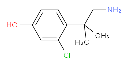 4-(1-amino-2-methylpropan-2-yl)-3-chlorophenol
