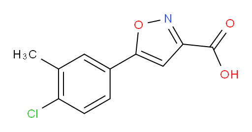 5-(4-chloro-3-methylphenyl)-1,2-oxazole-3-carboxylic acid
