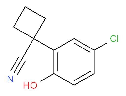 1-(5-chloro-2-hydroxyphenyl)cyclobutane-1-carbonitrile