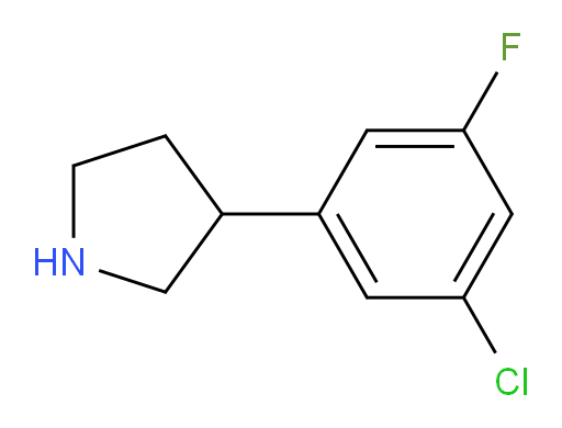 3-(3-chloro-5-fluorophenyl)pyrrolidine