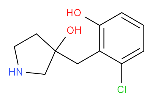3-[(2-chloro-6-hydroxyphenyl)methyl]pyrrolidin-3-ol