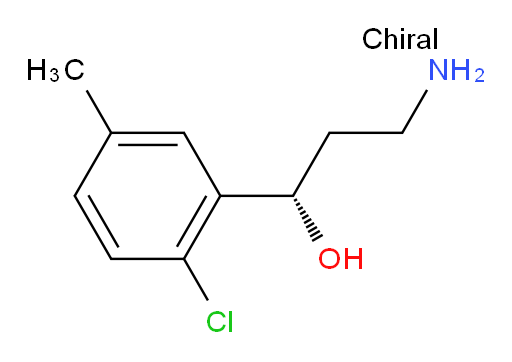 (1S)-3-amino-1-(2-chloro-5-methylphenyl)propan-1-ol