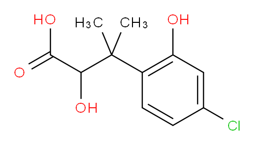 3-(4-chloro-2-hydroxyphenyl)-2-hydroxy-3-methylbutanoic acid