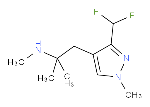 {1-[3-(difluoromethyl)-1-methyl-1H-pyrazol-4-yl]-2-methylpropan-2-yl}(methyl)amine