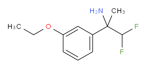 2-(3-ethoxyphenyl)-1,1-difluoropropan-2-amine