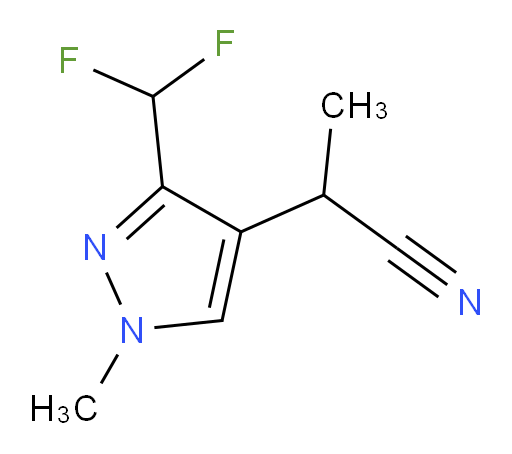 2-[3-(difluoromethyl)-1-methyl-1H-pyrazol-4-yl]propanenitrile