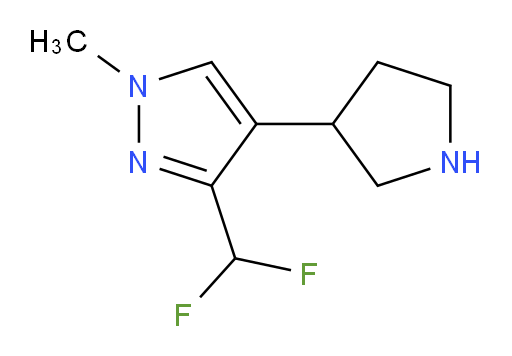 3-(difluoromethyl)-1-methyl-4-(pyrrolidin-3-yl)-1H-pyrazole