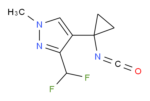 3-(difluoromethyl)-4-(1-isocyanatocyclopropyl)-1-methyl-1H-pyrazole