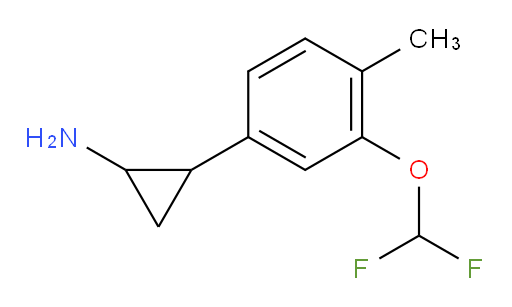 2-[3-(difluoromethoxy)-4-methylphenyl]cyclopropan-1-amine