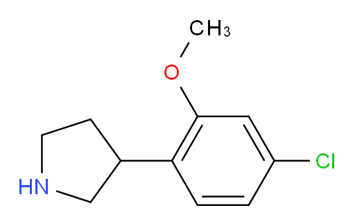 3-(4-chloro-2-methoxyphenyl)pyrrolidine