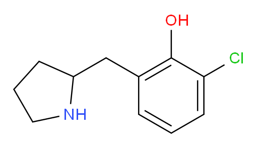 2-chloro-6-[(pyrrolidin-2-yl)methyl]phenol