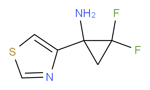 2,2-difluoro-1-(1,3-thiazol-4-yl)cyclopropan-1-amine