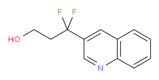 3,3-difluoro-3-(quinolin-3-yl)propan-1-ol