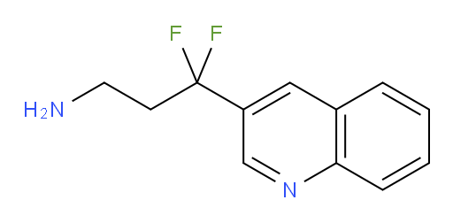 3,3-difluoro-3-(quinolin-3-yl)propan-1-amine