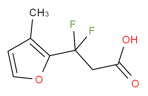 3,3-difluoro-3-(3-methylfuran-2-yl)propanoic acid