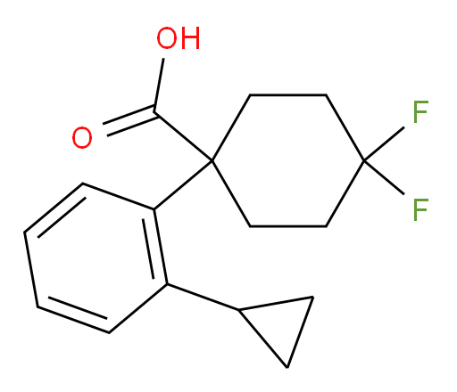 1-(2-cyclopropylphenyl)-4,4-difluorocyclohexane-1-carboxylic acid