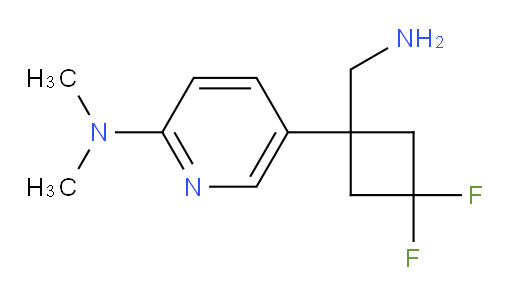 5-[1-(aminomethyl)-3,3-difluorocyclobutyl]-N,N-dimethylpyridin-2-amine