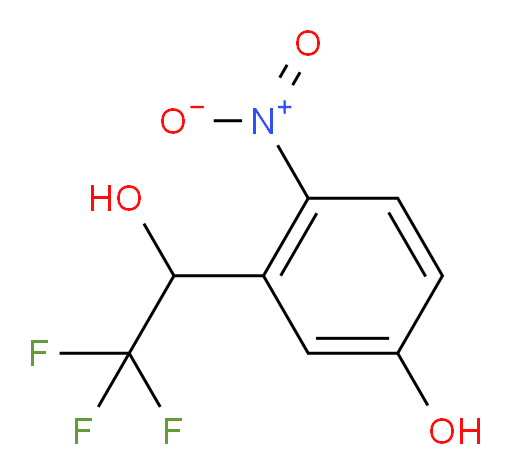 4-nitro-3-(2,2,2-trifluoro-1-hydroxyethyl)phenol