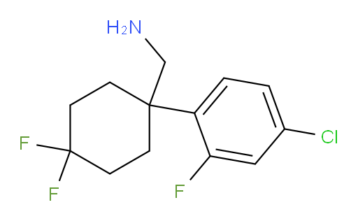 [1-(4-chloro-2-fluorophenyl)-4,4-difluorocyclohexyl]methanamine
