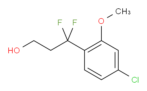 3-(4-chloro-2-methoxyphenyl)-3,3-difluoropropan-1-ol