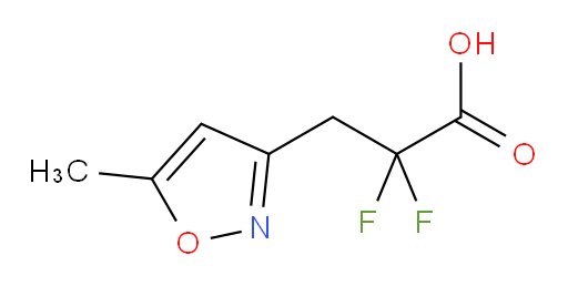 2,2-difluoro-3-(5-methyl-1,2-oxazol-3-yl)propanoic acid