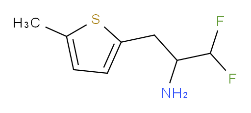 1,1-difluoro-3-(5-methylthiophen-2-yl)propan-2-amine